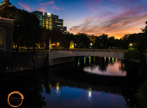 Market St. Bridge in Wilmington at Night